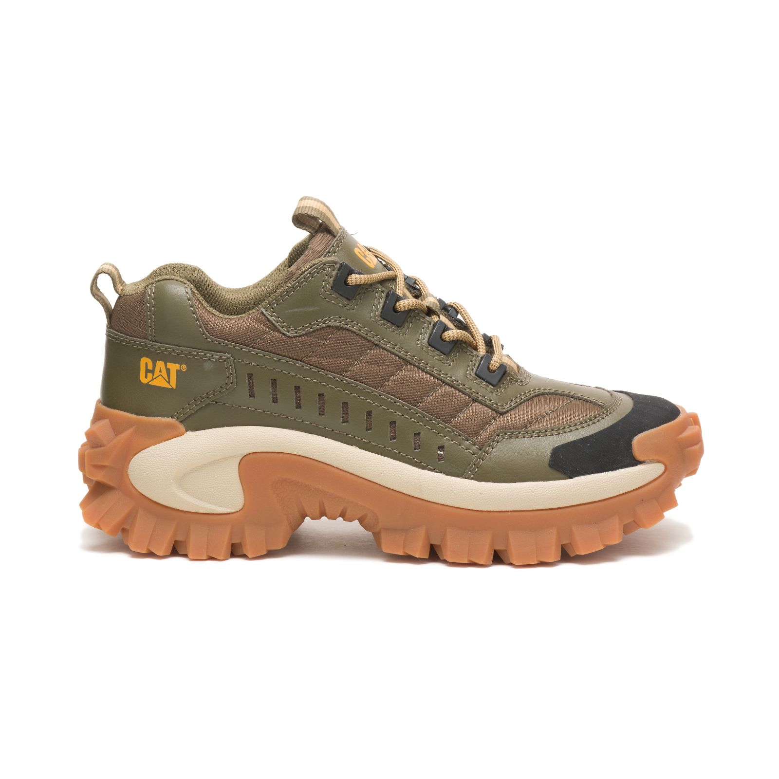 Caterpillar Intruder - Mens Casual Shoes - Dark Olive - NZ (195VGFXTA)